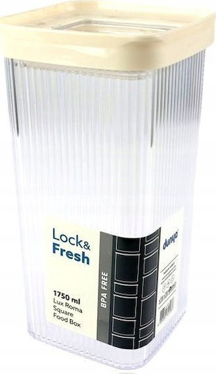Katex Allgemeine Verwendung Glasvase mit Deckel Transparent 1750ml 1 Stück