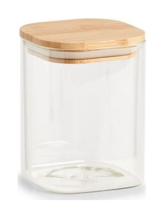 Zeller General Use Glass Vase with Lid Transparent 1000ml 1 Piece