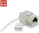 Lynx Keystone Stp Cat6 Self-terminating Silver