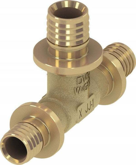 Tece Reducing Tee 16x20x16mm Brass 710504