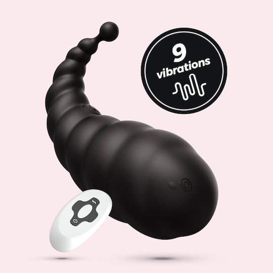Crushious Vibrator Ei mit Fernbedienung Schwarz