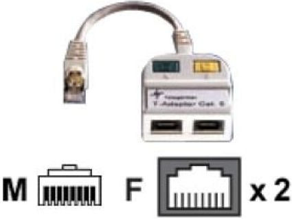 Telegärtner T-Adapter Cat5e 100base-t/isdn 21.17.3039