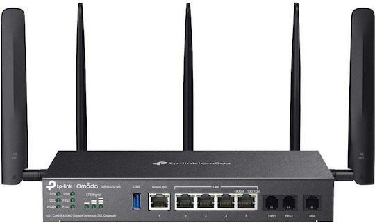 Router Tp-link Omada Dr3650v-4g Wireless Gigabit Ethernet Dual-band 2.4 Ghz/5 Ghz Black