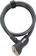 Fahrradschloss Onguard Akita X-series 8039 Kabel 12mm 120cm 5 X Schlüssel Codeschloss
