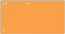 Office Products Separators Cardboard 1/3 A4 240x105mm 100 Pieces Orange