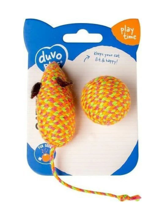 Duvo+ Duvo+ Котешка Игра Топка Мишка Оранжев