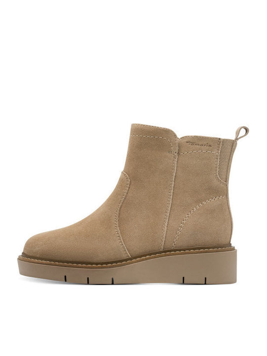 Leather Women's Ankle Boots Brown
