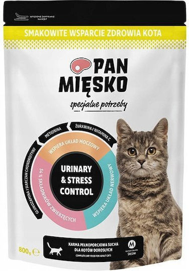 Pan Miesko Dry Food for Adult Cats with Sensitive Urinary 0.8kg