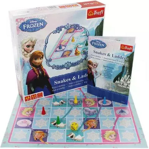 Настолна игра FROZEN Snakes & Ladders за 2-4 играчи 4+ години (EN) Disney