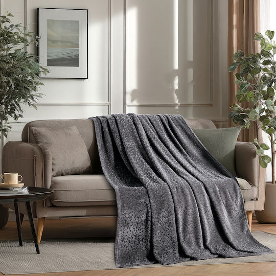 Melinen Τριθέσιου Καναπέ Π170xΜ300cm Dark Grey
