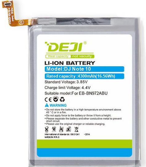 Deji Συμβατή Μπαταρία Αντικατάστασης 3500mAh για Samsung Galaxy Note 10 (N970)