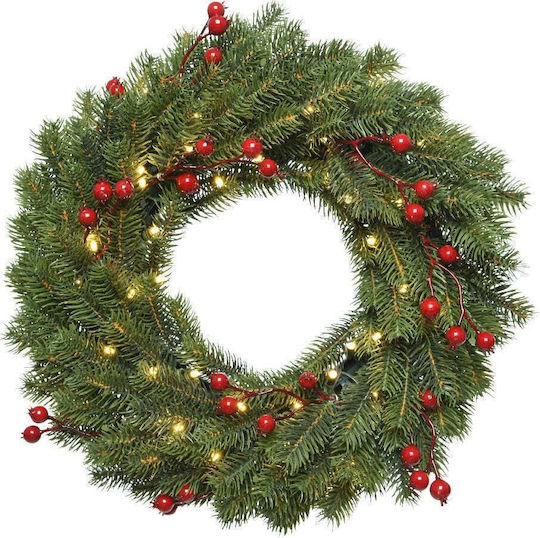 Christmas Lighted Decorative Wreath 40cm