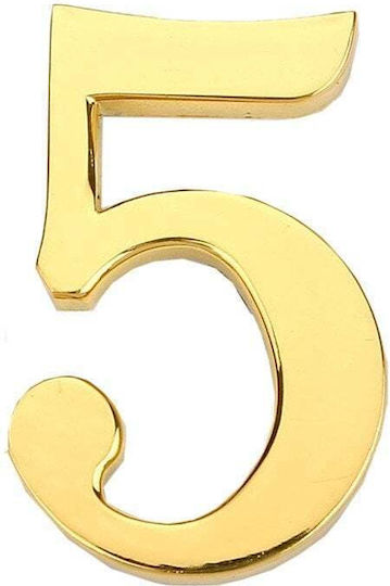 Door Number 5 Gp-5 45mm Gold