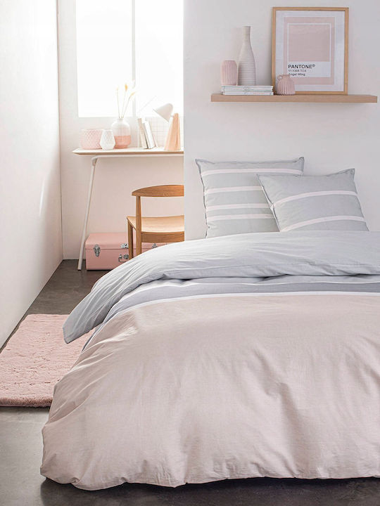 Today Bettbezug Baumwolle Einzelbett 140x200 Soft Pink