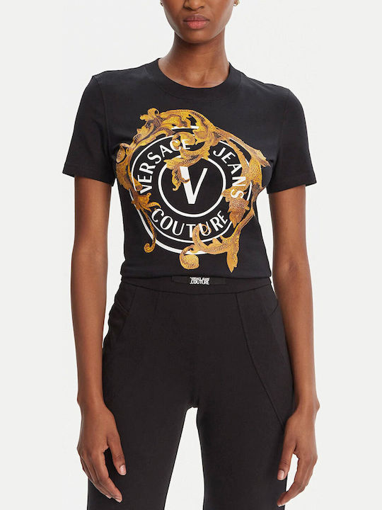 Vemblem Baroque Γυναικείο T-shirt Black/gold