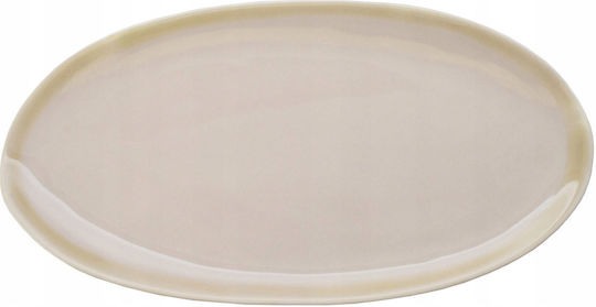 Чиния Плитко Овални Бежов 26.5x14см