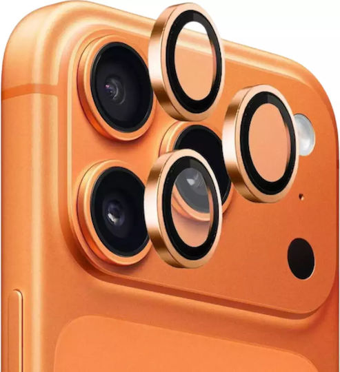Camera Protection Tempered Glass Orange for the iPhone 17 Pro, iPhone 17 Pro Max