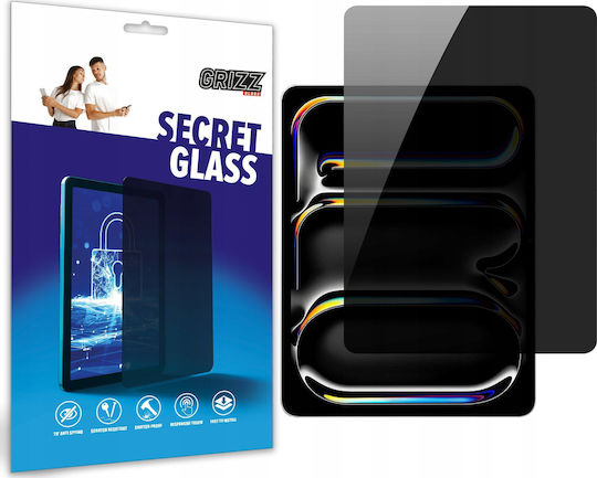GrizzGlass Ceramic Privacy Tempered Glass (iPad Pro 2024 13")