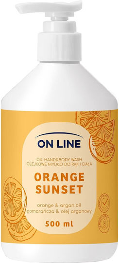 On Line Течно Сапун с Помпа Цитрусови 500ml