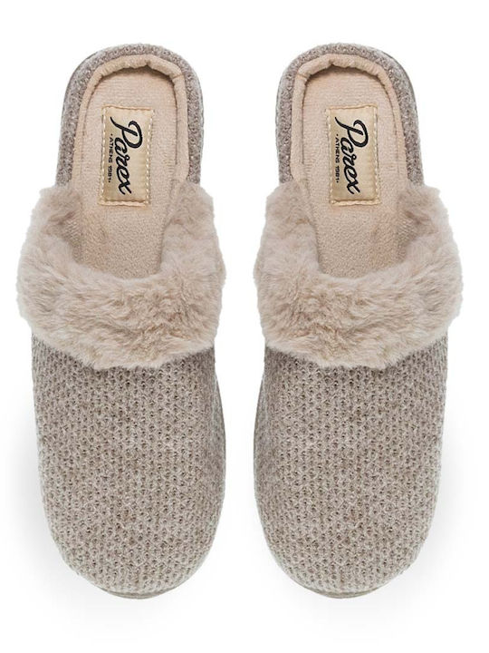 Parex Winter Women's Slippers Beige