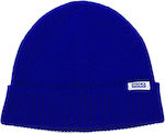 Hugo Xiav Beanie Beanie Knitted in Blue color