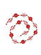 Christmas Garland White 185x6cm 1pc