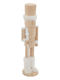 Nutcracker de Crăciun Lemn Alb Înălțime 38cm.