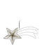 Metal Illuminated Christmas Decorative Pendant Star 25x6x45cm