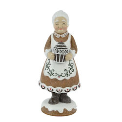 Διακοσμητική Φιγούρα Αγιοβασιλίνα Gingerbread Polyresin 31cm 306.001.0802.31
