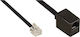 Modulares Kabel Rj12 6p6c Männlich-Weiblich Schwarze 2m 18832