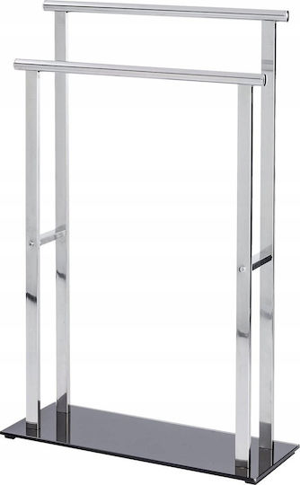 Wenko Кърпи Rail Баня Двойна Подов с винтове ​52x81.5см Inox Сребрист