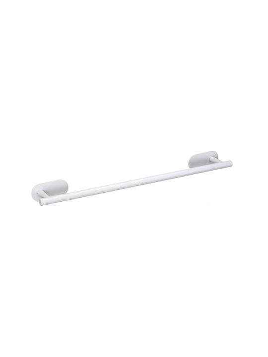 Wenko Orea Single Wall-Mounted Bathroom Rail Silver