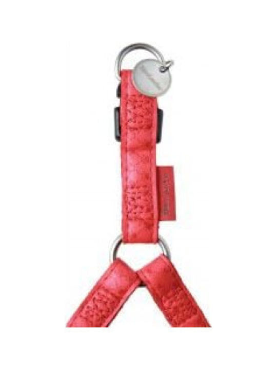 Zolux Verstellbares Hundegeschirr Mac Leder 20 Mm Rote