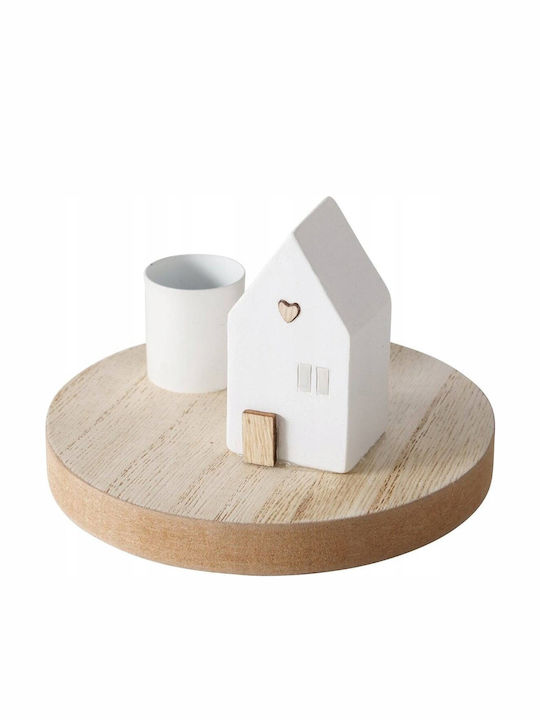 Boltze Candle Holder in Beige Color 6.5cm 1pcs