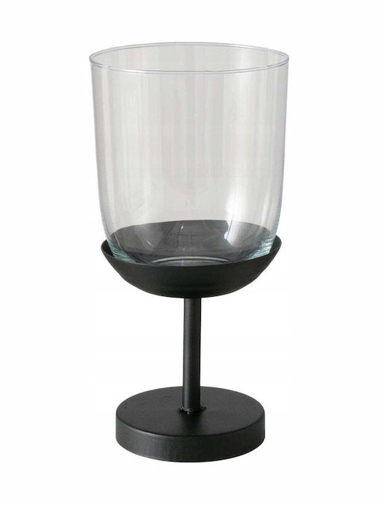 Boltze Candle Holder suitable for Tealights Metal in Black Color 30.5cm 1pcs