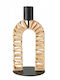 Boltze Candle Holder Metal in Beige Color 16cm 1pcs