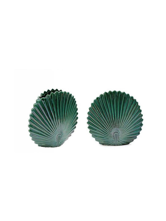Atmosphera Decorative Vase Petrol Blue 24x24cm