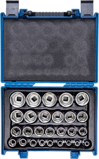 King Tony Căpăcei cu Patrat de Prindere 1/2" Set 27buc