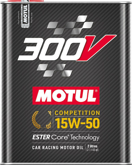 Motul 300v Competition Motorradöl für Viertaktmotoren 15W-50 2Es