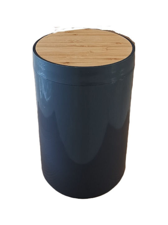 Eurocasa Bamboo Καλαθάκι Μπάνιου 5lt Γκρι