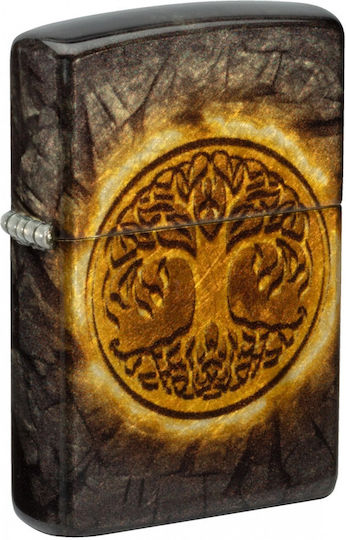 Zippo Tree Life Brichetă Rezistentă La Vânt Cu Flacără Multicoloră