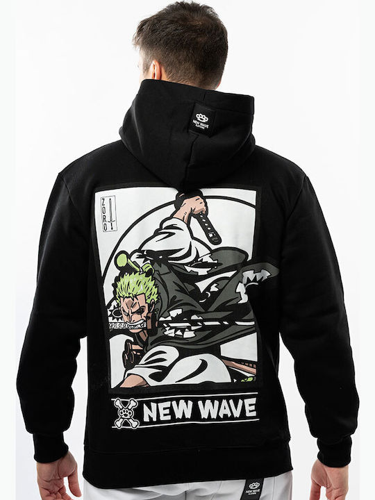 New Wave 252-07 Men's Sweatshirt One Piece Black