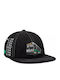 Huf Transport Connection Snapback Hat Black HT00886 Black One Size Black