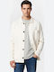 Men's Knitted Cardigan with Buttons Off White
