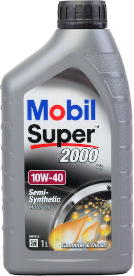 Mobil Super 2000 X1 Λάδι Αυτοκινήτου 10W-40 1lt