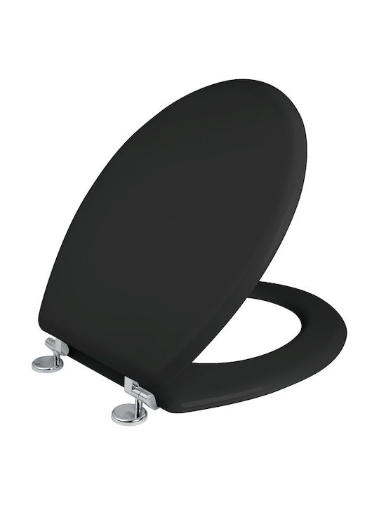 Elvit Plastic Toilet Seat Black 36cm
