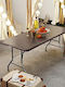 Tisch Zusammenklappbar Braun 180x70x74cm
