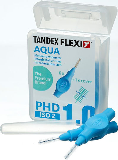 Tandex Flexi Μεσοδόντια Βουρτσάκια 1mm Τιρκουάζ 6τμχ