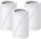 TP-LINK BE11000 WiFi Mesh Network Access Point Wi‑Fi 7 Tri Band (2.4 & 5 & 6GHz) σε Τριπλό Kit