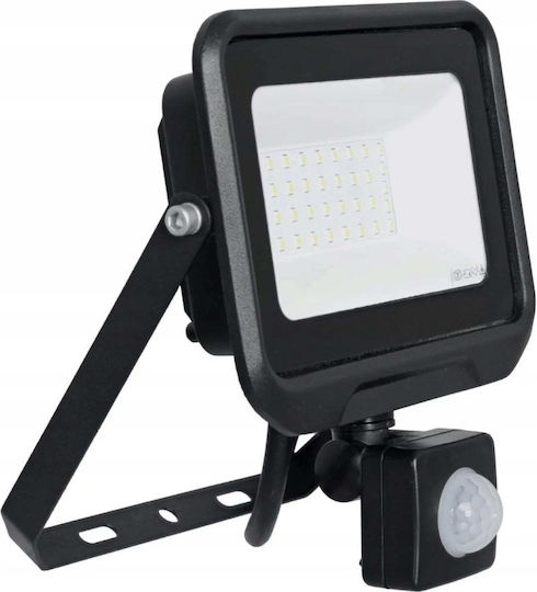Orion Waterproof LED Flood Light 10W Natural White 4000K with Motion Sensor IP44